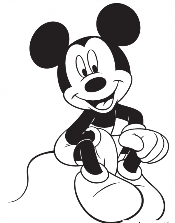 Smiling Disney Coloring Pages