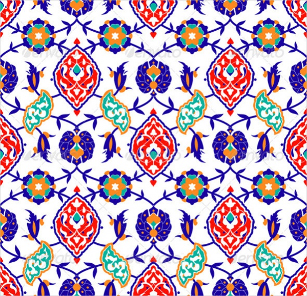 Traditional Islamic Flower Pattern