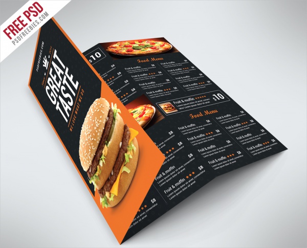 Tri Fold Menu Brochure