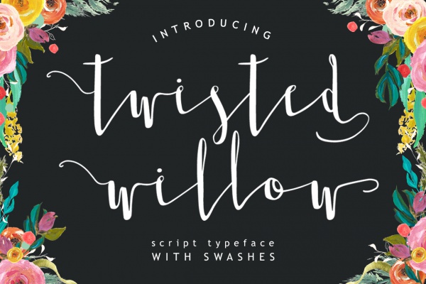 Twisted Willow Typeface Font Design