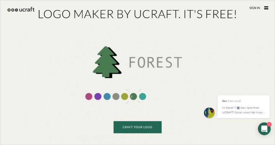 Ucraft- Craft Designs Online Logos