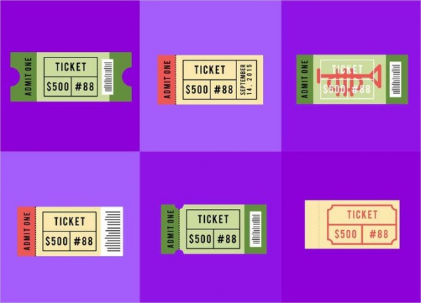 Vector Concert Ticket Set