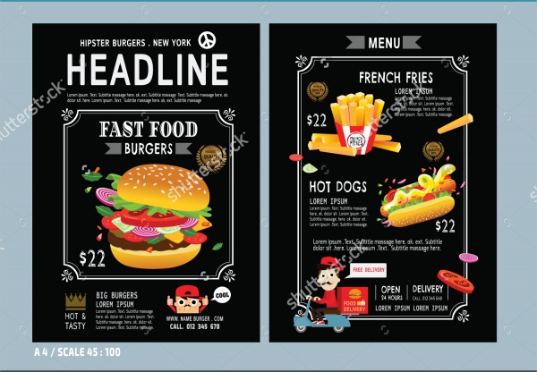 Vector Fast Food Flyer