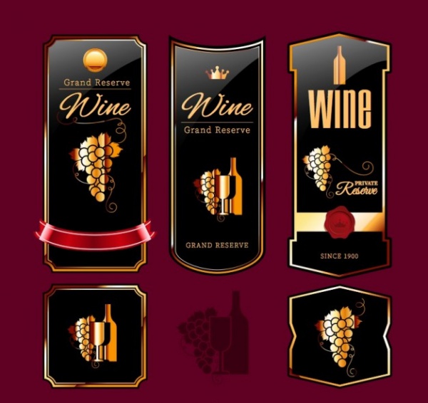 Vector Wine Label