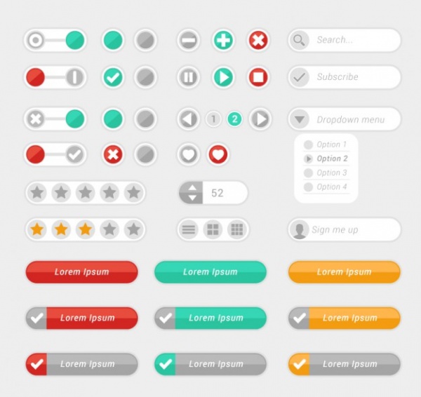 Web Interface Control Buttons