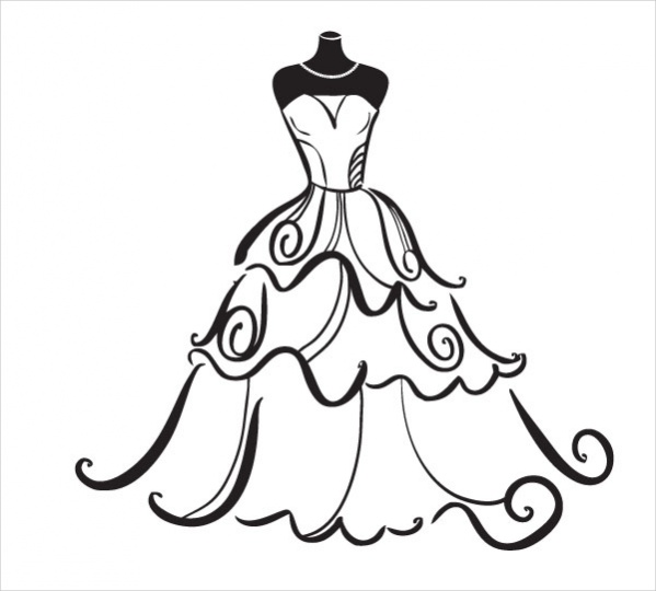 Wedding Dress Clipart