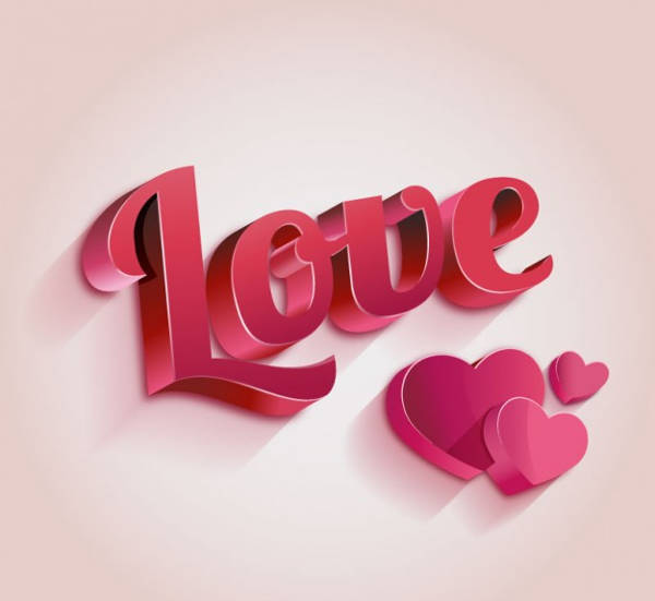 3D Love Lettering