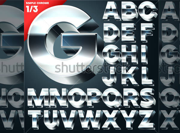 3D Simple Letters