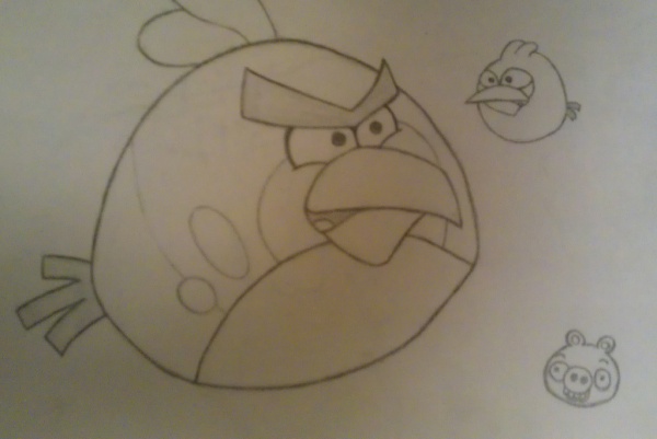 Details 78+ angry birds pencil sketch latest - seven.edu.vn