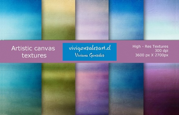 Artistic canvas textures