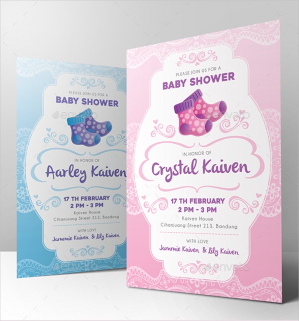 Baby Shower Announcement Invitation