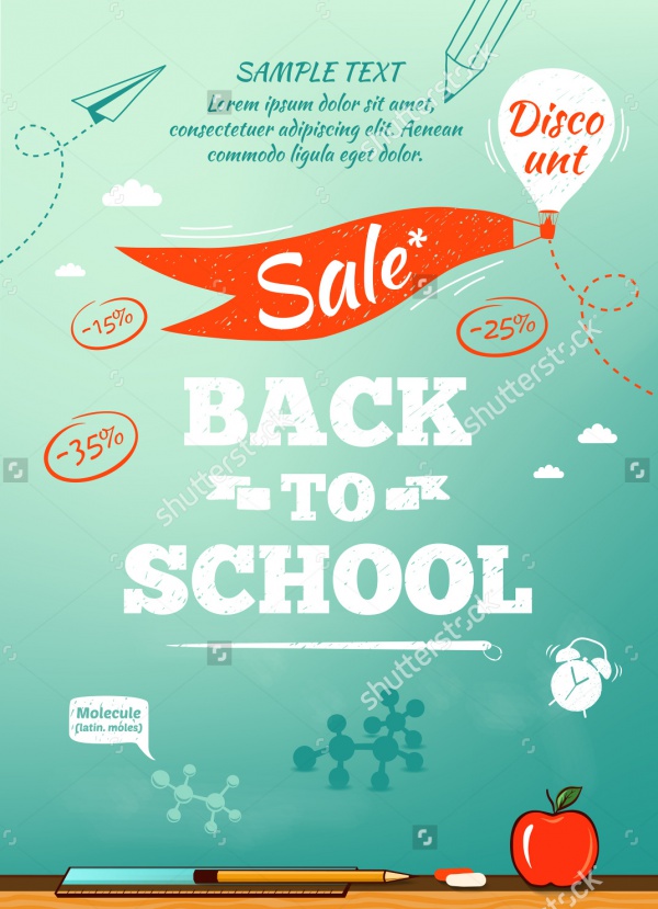 Back to School Sale Poster