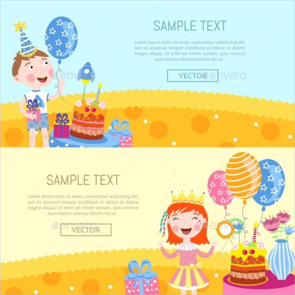 Birthday Vector Banner