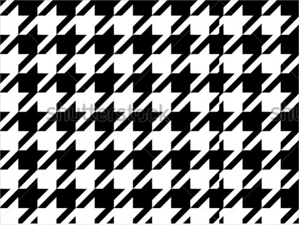 Black and White Houndstooth Pattern