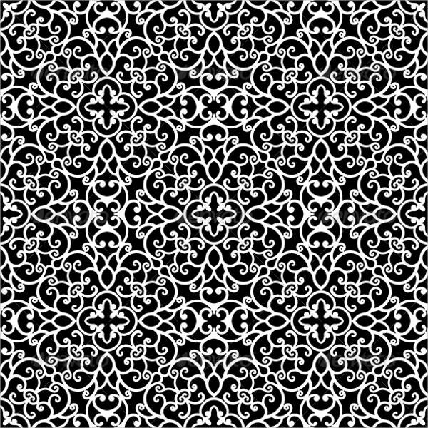 Black and White Lace Pattern