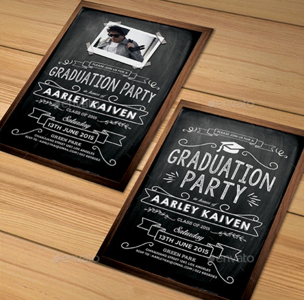 Blackboard Graduation Invitation