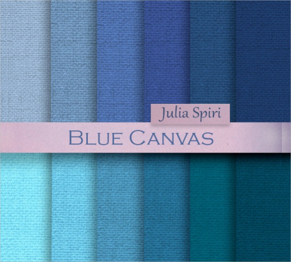 Blue Canvas Paper Texture