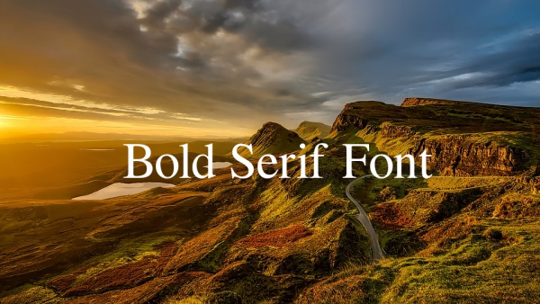 Bold Serif Font