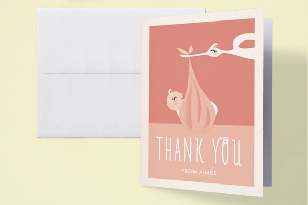 Bonjour Baby Shower Thank You Cards