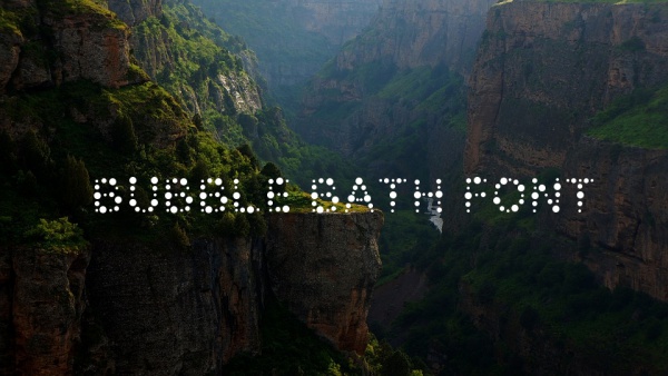 Bubble Bath font