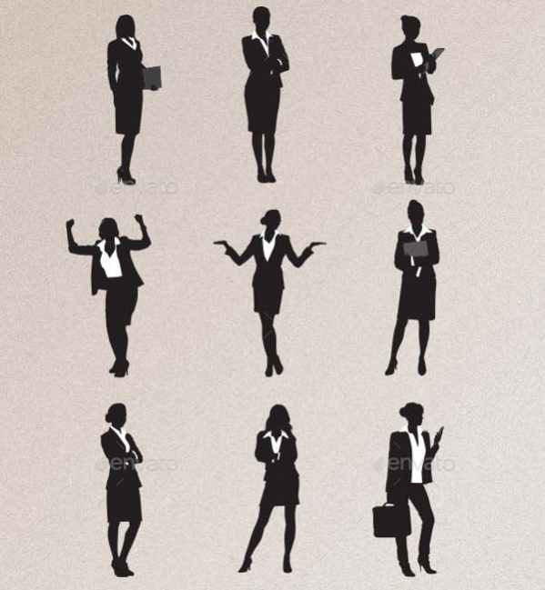 Business Woman Silhouette