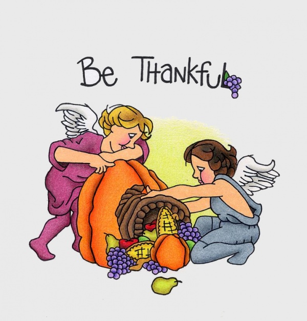 Cartoon Thanksgiving Holiday drawing