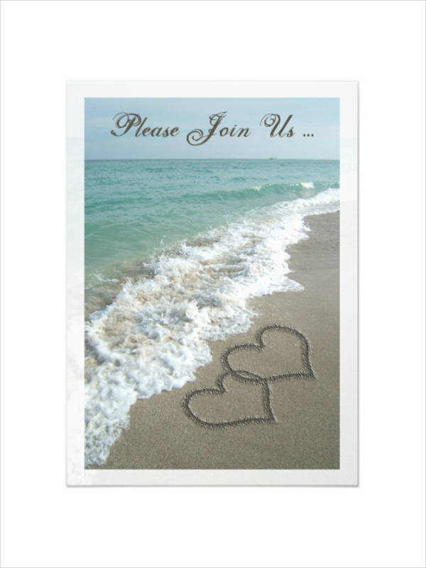 FREE 15 Beach Wedding Invitation Designs In PSD Vector EPS AI MS Word Pages Publisher