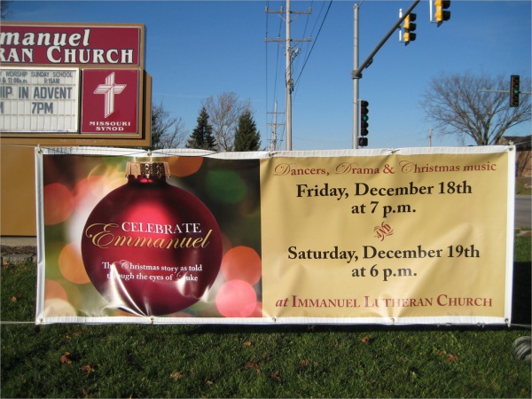 Christmas Church Banner