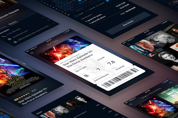 Cinema Tickets Ui Design