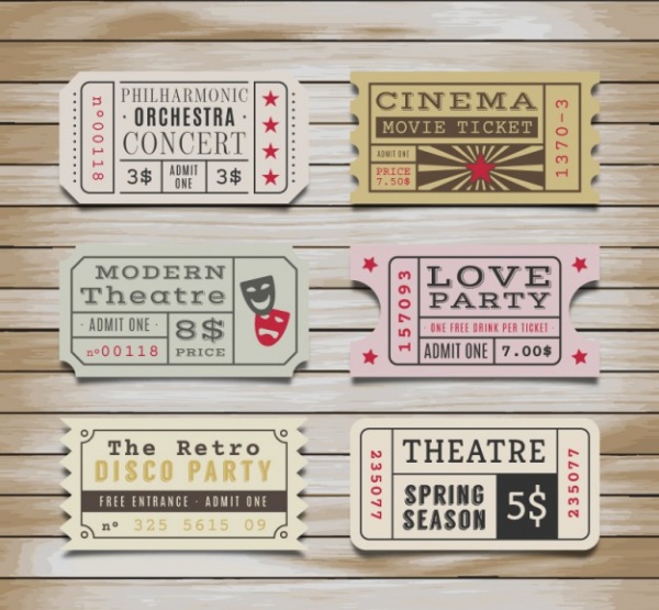 Collection of Retro Tickets