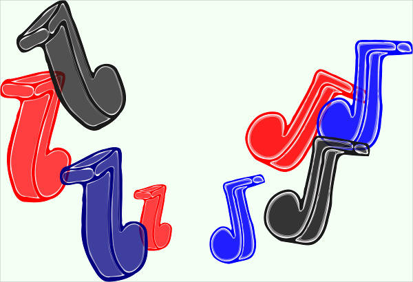 Colorful Music Clipart