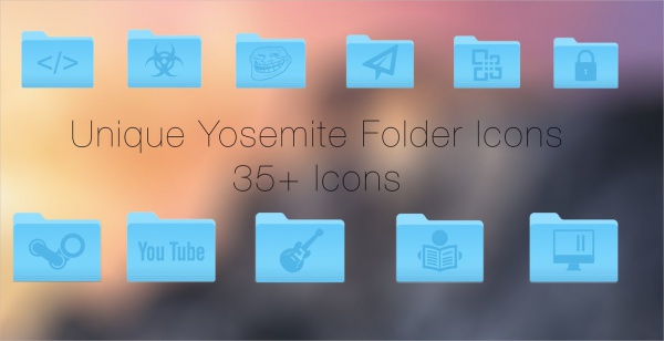 Colorful Unique Folder Icons