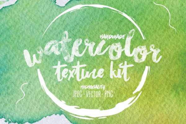 Colorful Watercolor Texture Kit