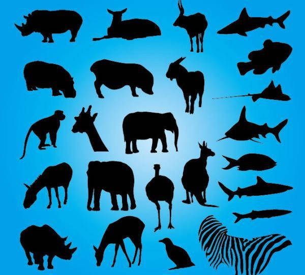 Download Free 19 Animal Silhouettes In Vector Eps Ai