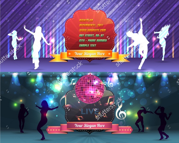Dance Party Banner Background