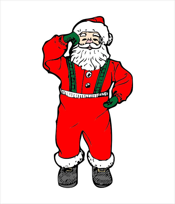 Dancing Santa Clipart