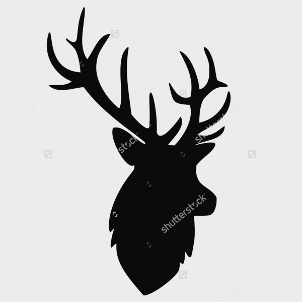 Deer Head Silhouette