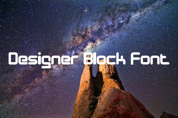 Designer Block Font
