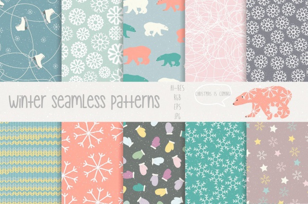 Download Cute Winter patterns