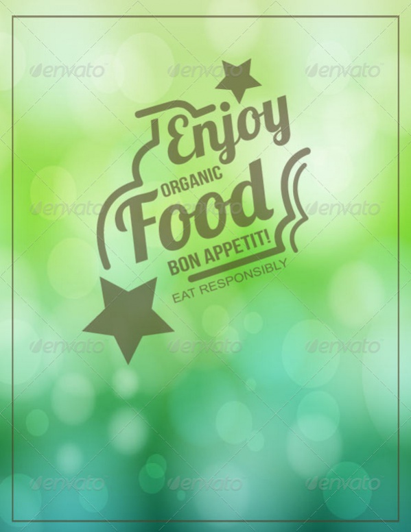 Enjoy Organic Food Typographic