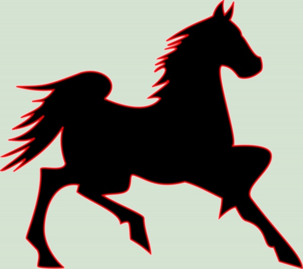 Fire Horse Silhouette