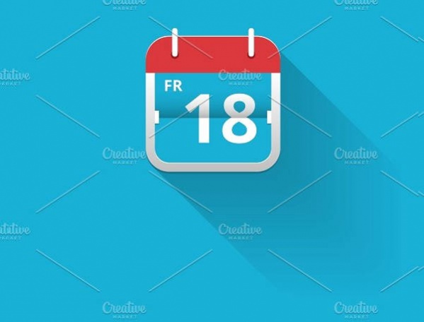 Flat Calendar Icon