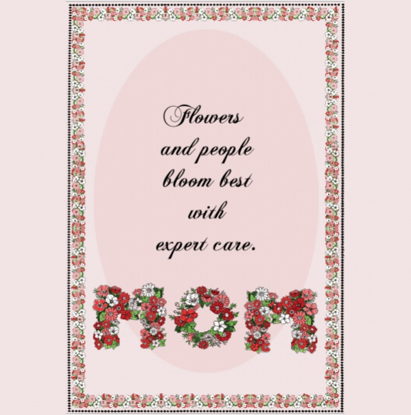 Floral Mothers Day Card