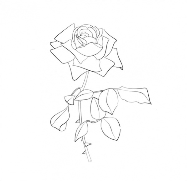 Flower Coloring Page for Girls
