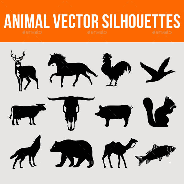 Forest Animal Vector Silhouettes