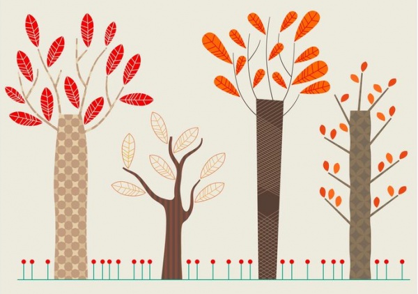 Free Autumn Tree Vector Graphics