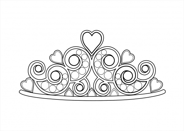 Free Crown Coloring Page