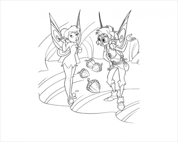 Free Disney Bobble Fairy Coloring Page