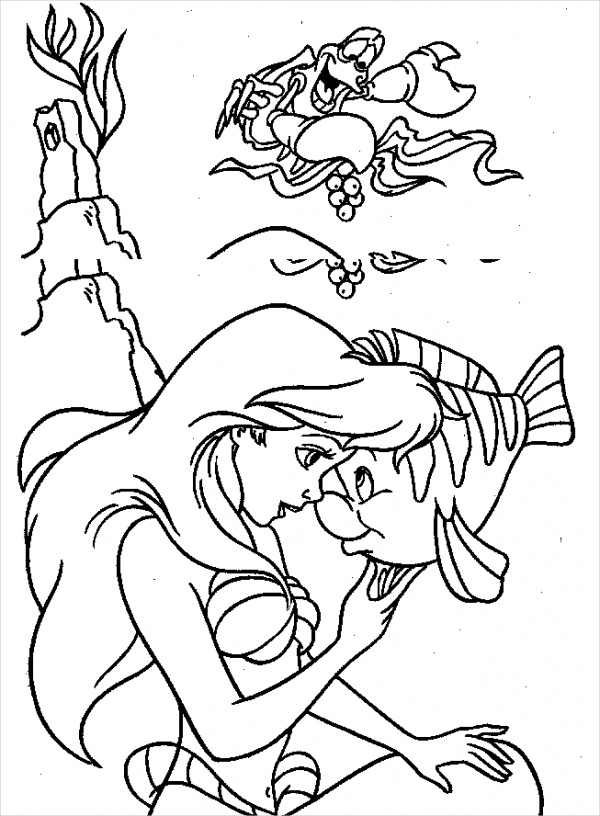 Free Mermaid Disney Coloring Page