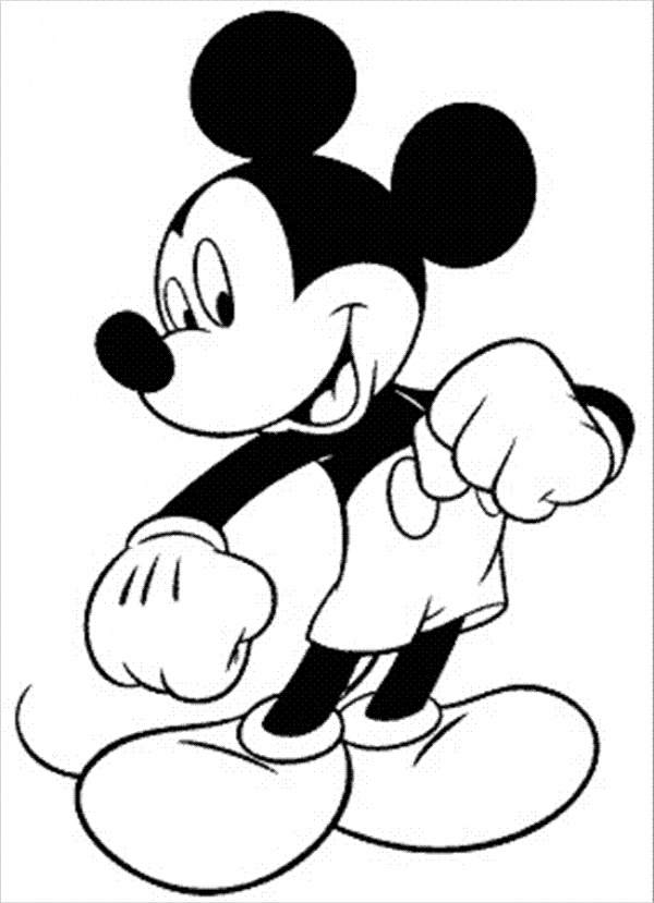 Free Mickey Mouse Coloring Page